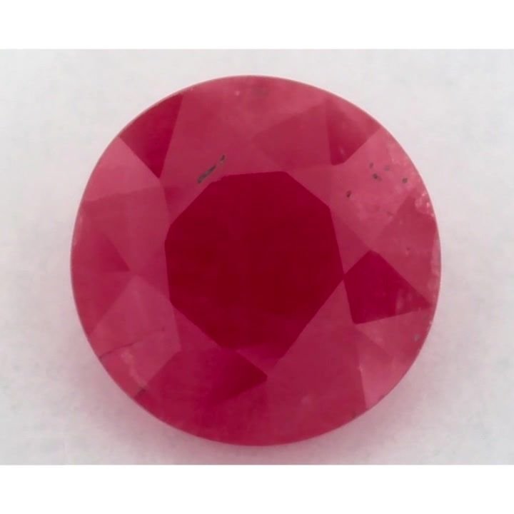 1.43 Carat Red Round Ruby