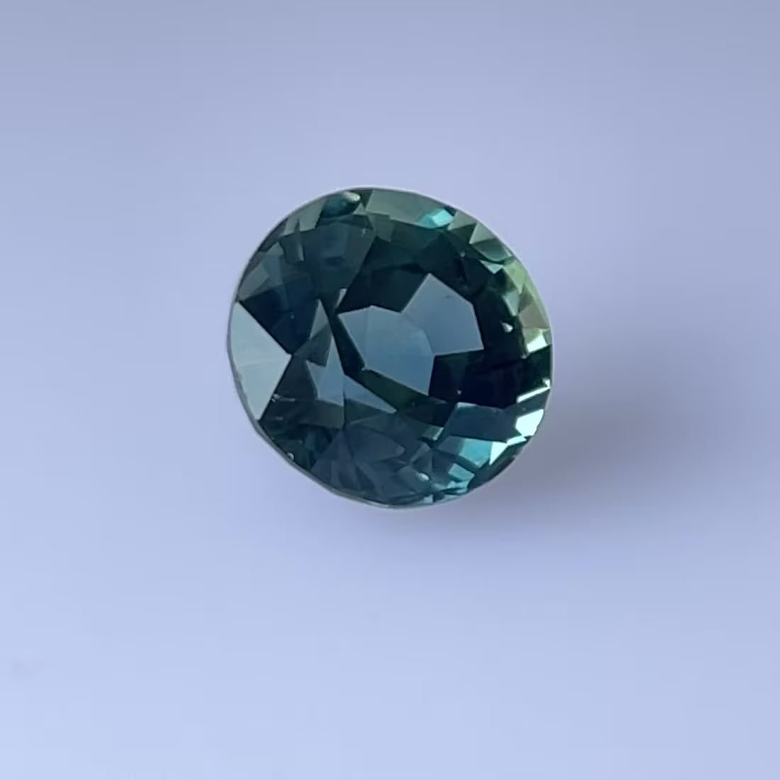 2.55 Carat Teal Round Sapphire