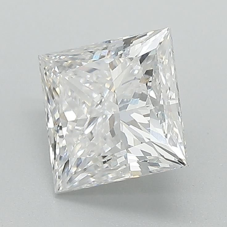 1.81ct E VVS2 Rare Carat Ideal Cut Princess Lab Grown Diamond