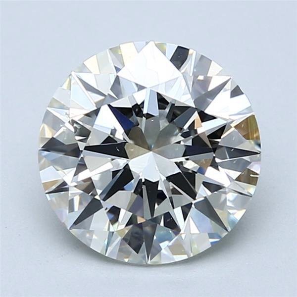 2.50ct J SI1 Rare Carat Ideal Cut Round Diamond