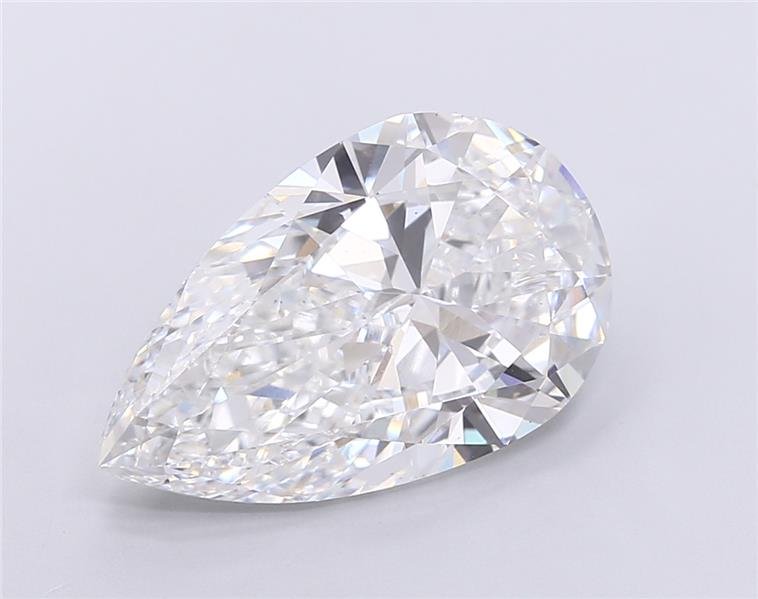 7.01ct E VS1 Rare Carat Ideal Cut Pear Lab Grown Diamond