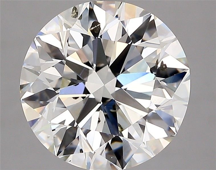 4.01ct J SI2 Rare Carat Ideal Cut Round Diamond