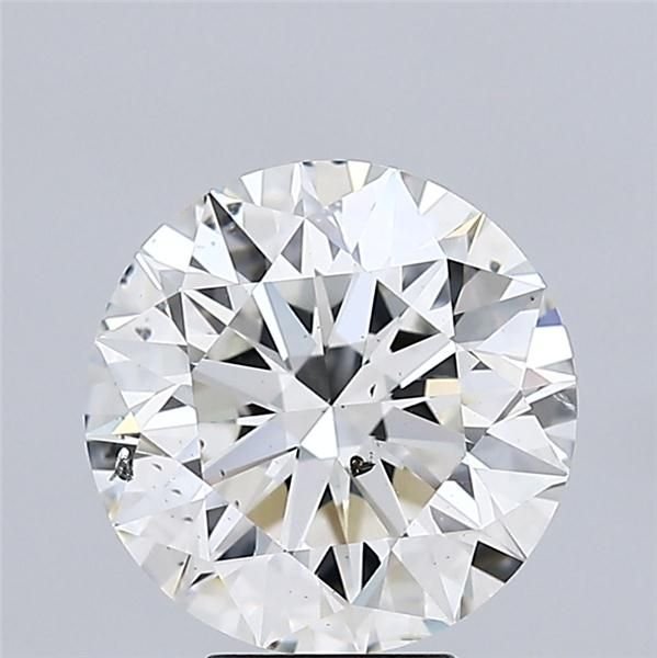 5.01ct I SI2 Rare Carat Ideal Cut Round Diamond