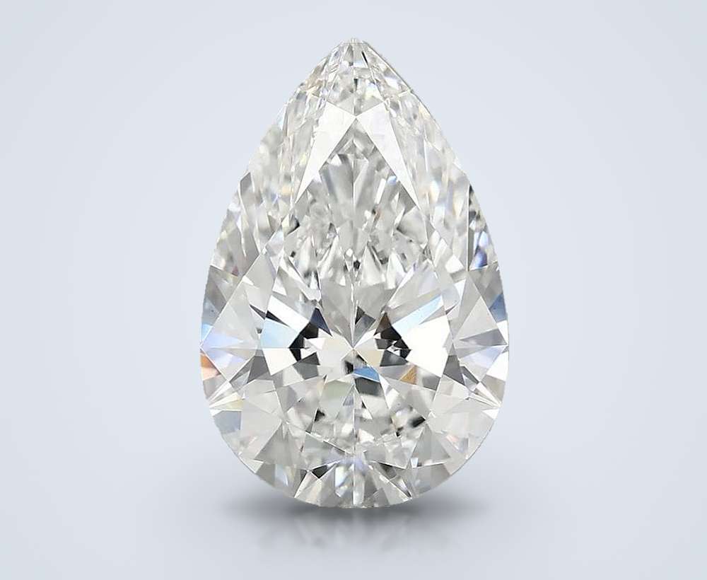 5.36 Carat Pear Lab Diamond