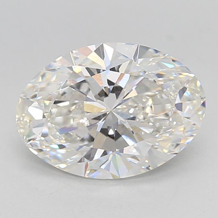 3.37ct F VS1 Rare Carat Ideal Cut Oval Lab Grown Diamond