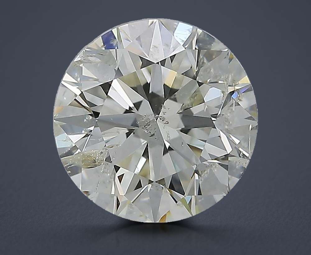 3.90 Carat Round Natural Diamond
