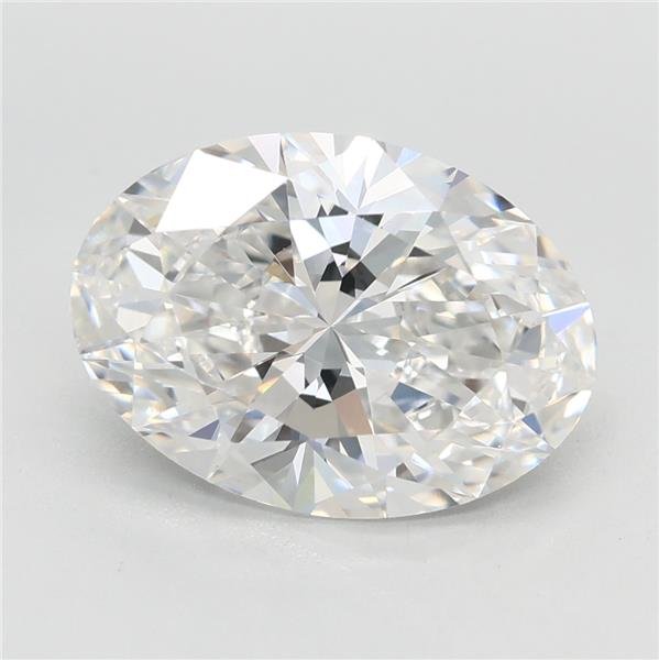 3.06ct F VVS2 Rare Carat Ideal Cut Oval Lab Grown Diamond