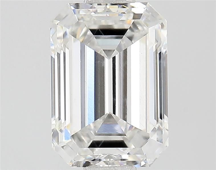 1.58ct E SI2 Rare Carat Ideal Cut Emerald Lab Grown Diamond