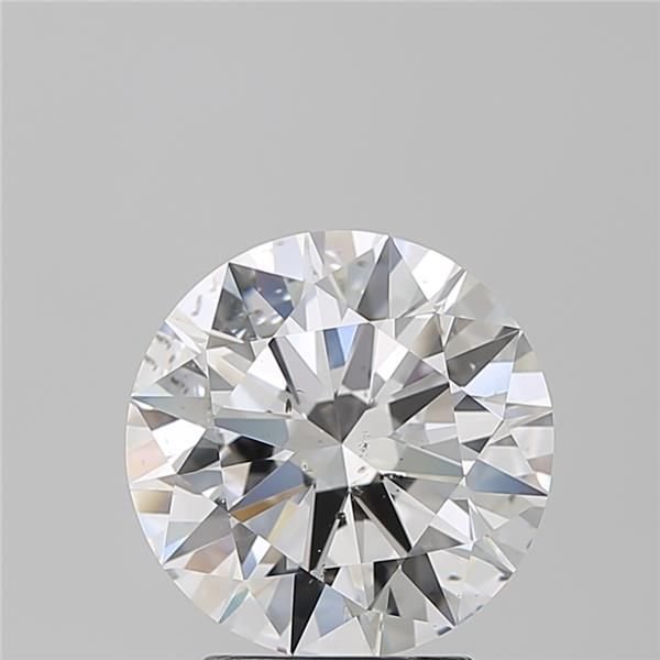 3.01ct E SI2 Rare Carat Ideal Cut Round Diamond