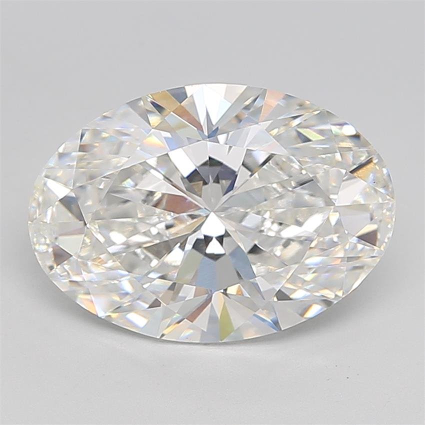 5.03ct F VS1 Rare Carat Ideal Cut Oval Lab Grown Diamond