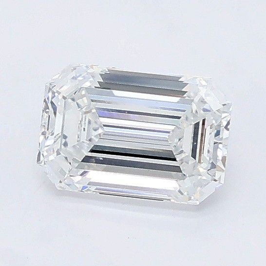 1.10ct D VVS2 Rare Carat Ideal Cut Emerald Lab Grown Diamond