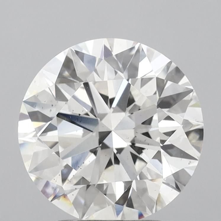 3.32ct F SI1 Rare Carat Ideal Cut Round Lab Grown Diamond