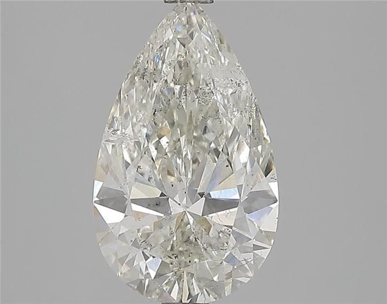 3.02ct I SI2 Rare Carat Ideal Cut Pear Diamond