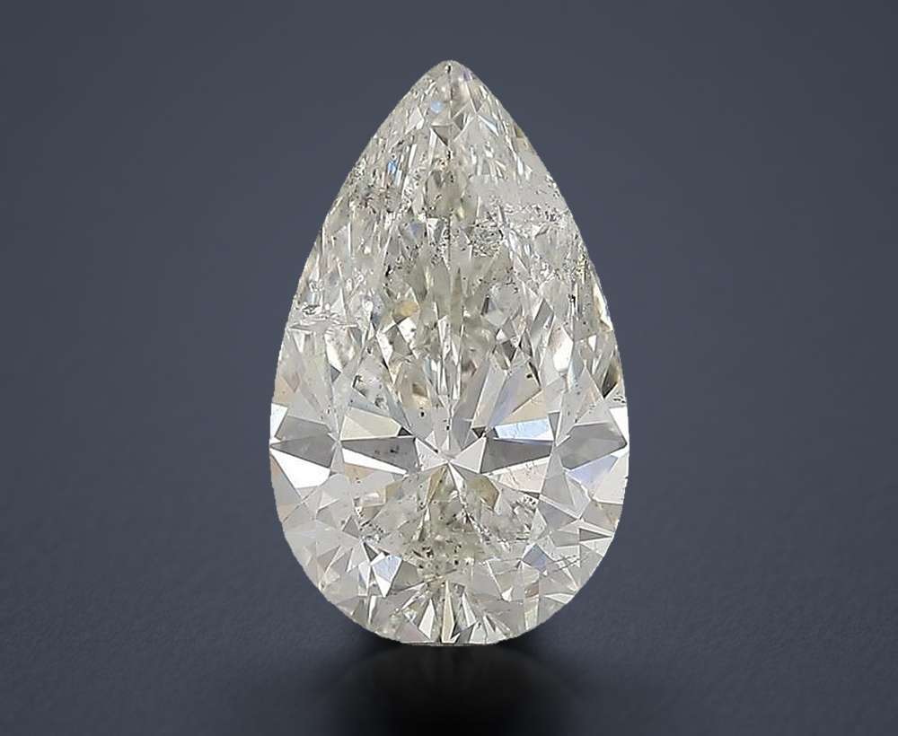 3.02 Carat Pear Natural Diamond