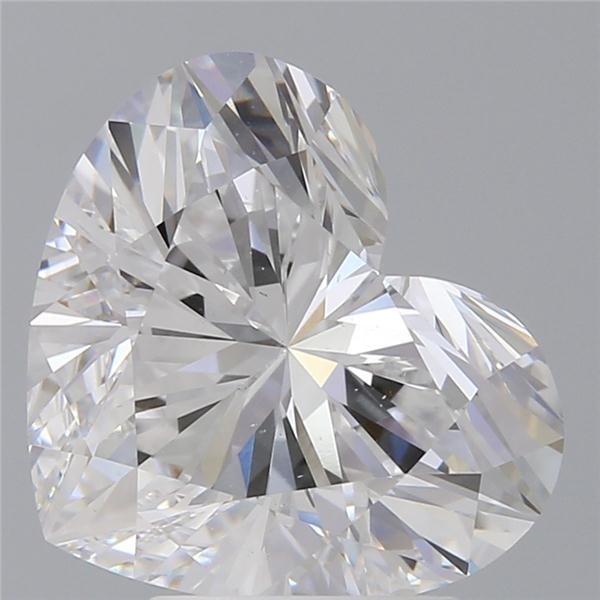 4.17ct D VS2 Rare Carat Ideal Cut Heart Diamond