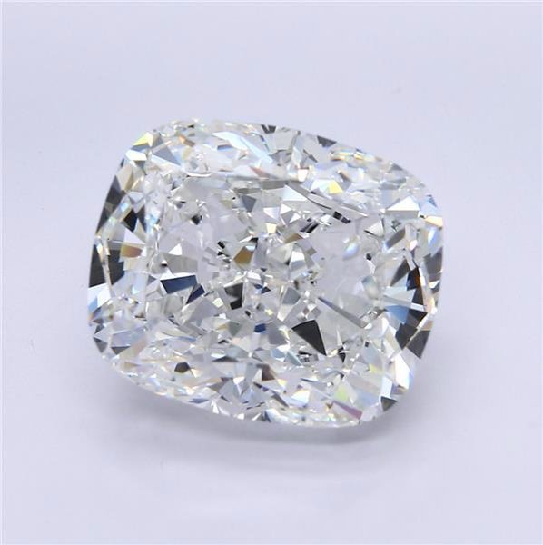 8.06ct E SI1 Rare Carat Ideal Cut Cushion Diamond