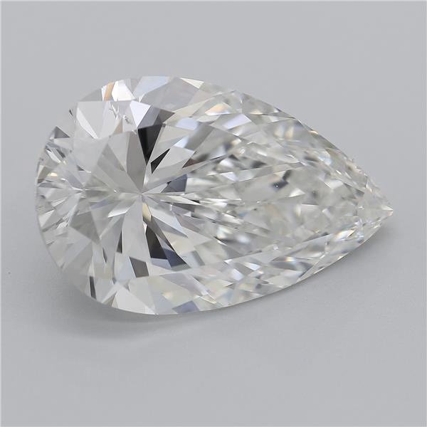 7.01ct H SI2 Very Good Cut Pear Diamond