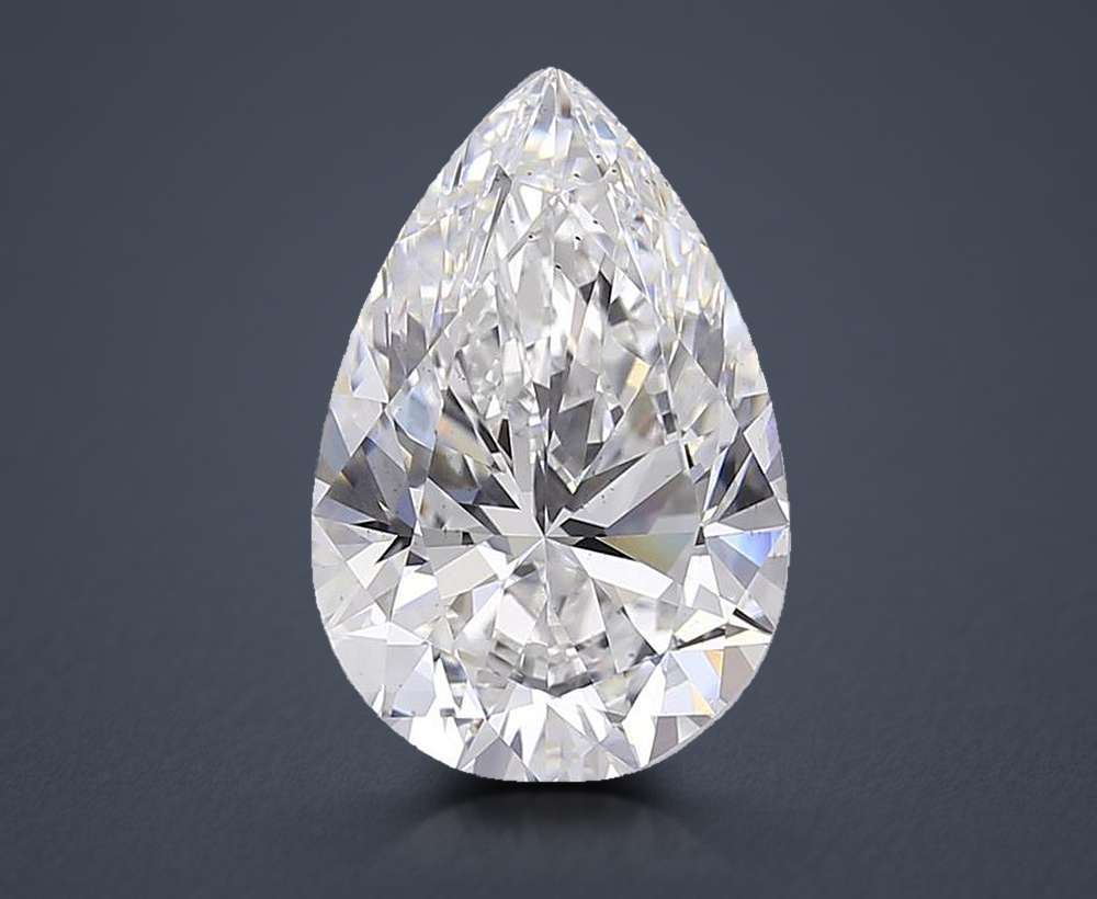 6.06 Carat Pear Lab Diamond