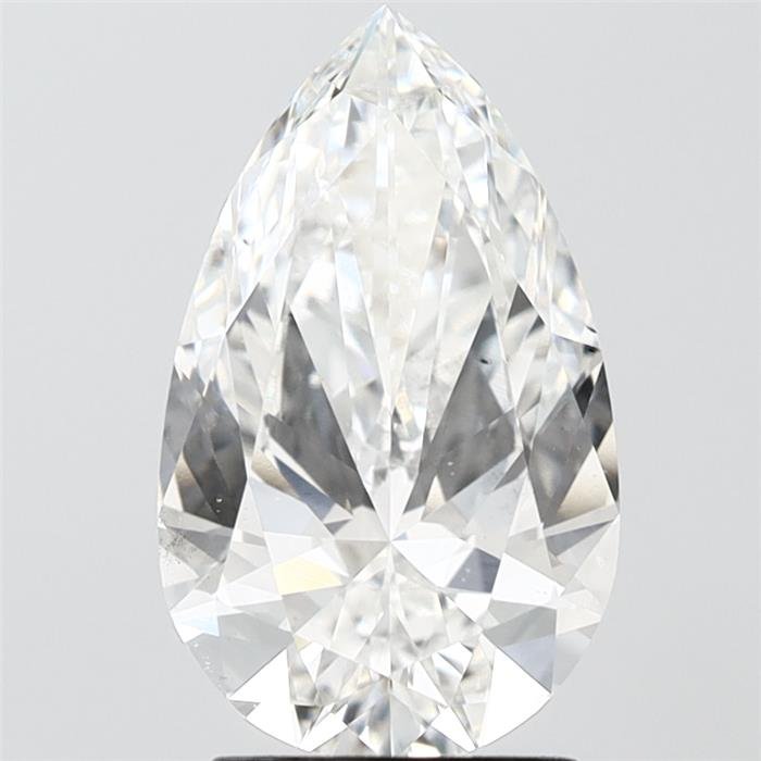 2.54ct F VS2 Rare Carat Ideal Cut Pear Lab Grown Diamond