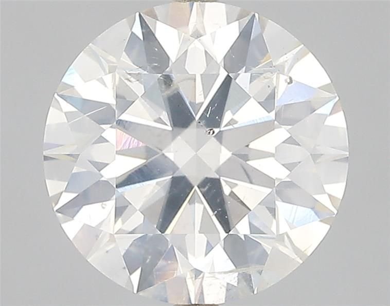 3.71ct I SI2 Rare Carat Ideal Cut Round Diamond