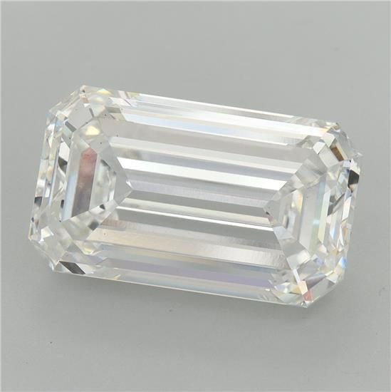 9.56ct F VS2 Rare Carat Ideal Cut Emerald Lab Grown Diamond