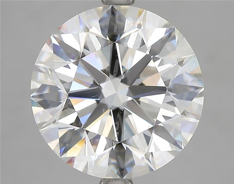 5.09ct I SI2 Rare Carat Ideal Cut Round Diamond