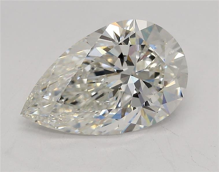2.99ct F VVS2 Rare Carat Ideal Cut Pear Lab Grown Diamond