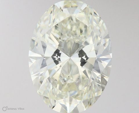 3.37ct J SI1 Rare Carat Ideal Cut Oval Diamond