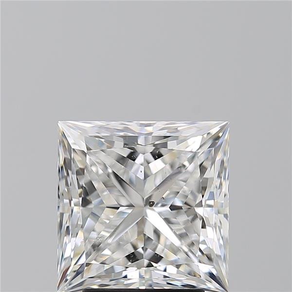 3.70ct E SI1 Rare Carat Ideal Cut Princess Diamond