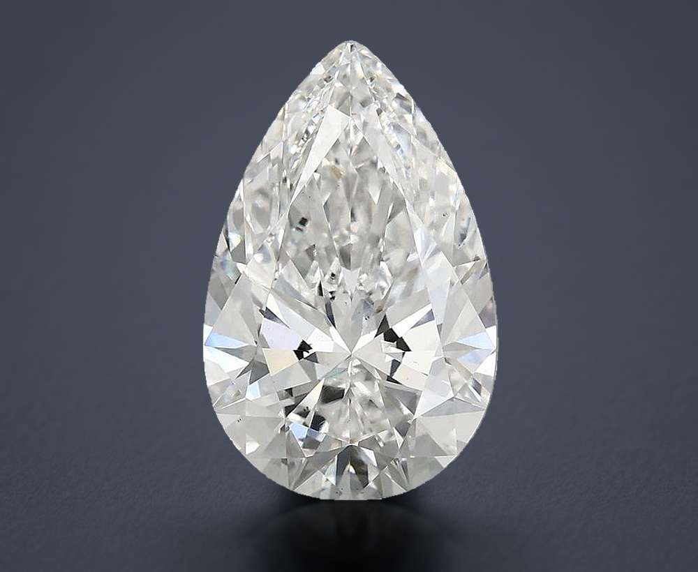 3.82 Carat Pear Lab Diamond