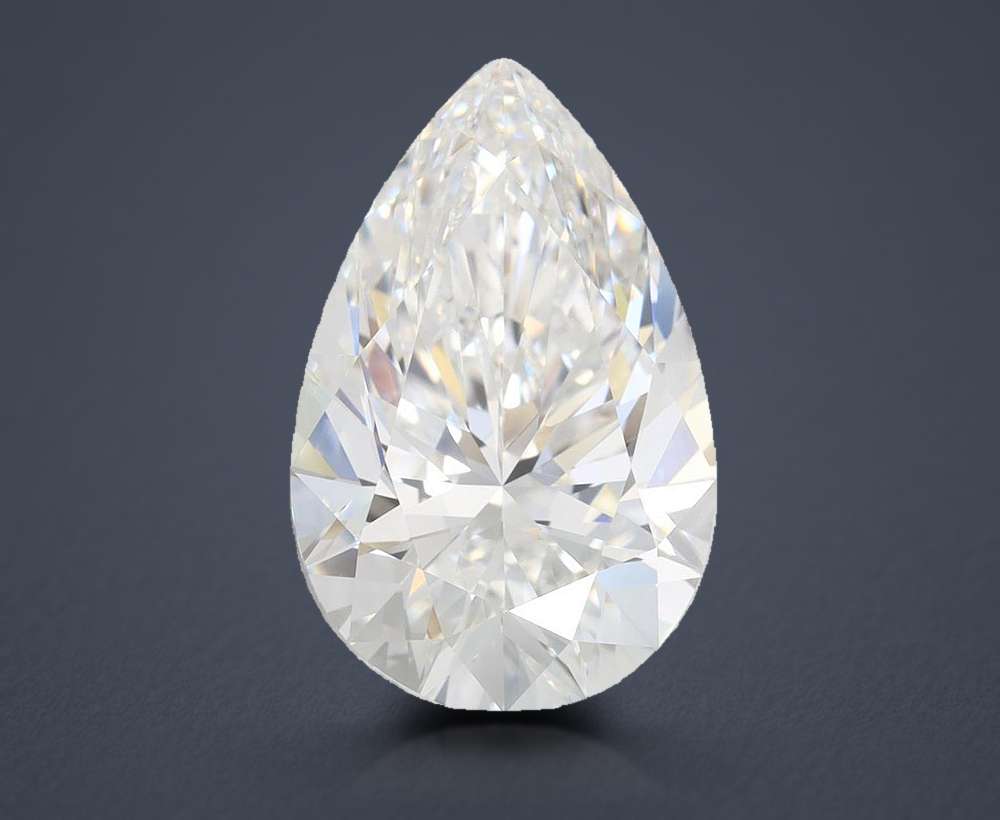 6.45 Carat Pear Lab Diamond