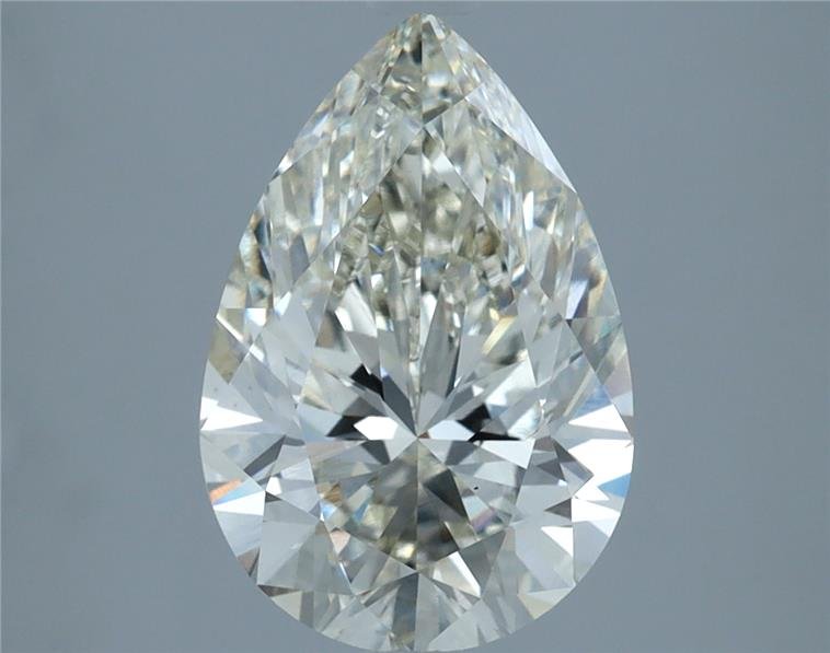 3.01ct J VS1 Rare Carat Ideal Cut Pear Lab Grown Diamond