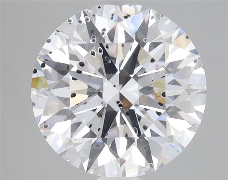 3.09ct F SI2 Rare Carat Ideal Cut Round Lab Grown Diamond