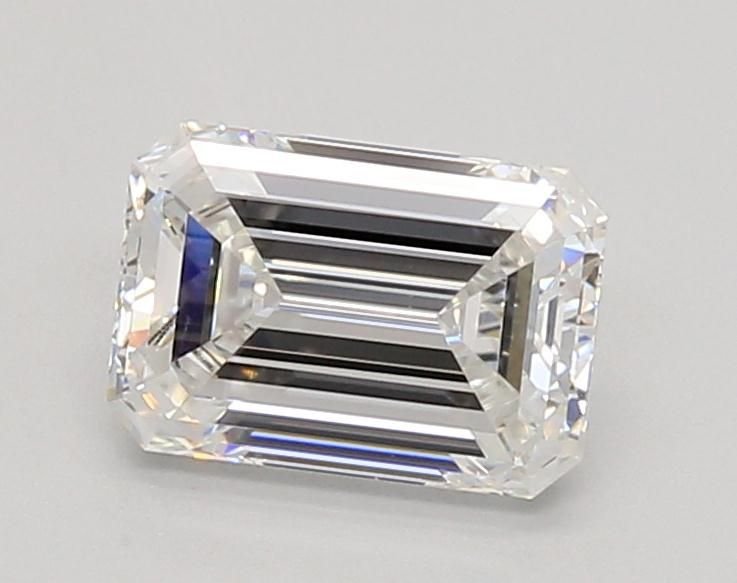 1.29ct F VVS2 Rare Carat Ideal Cut Emerald Lab Grown Diamond