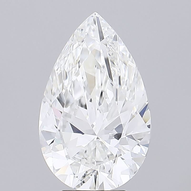 3.51ct E VS1 Rare Carat Ideal Cut Pear Lab Grown Diamond