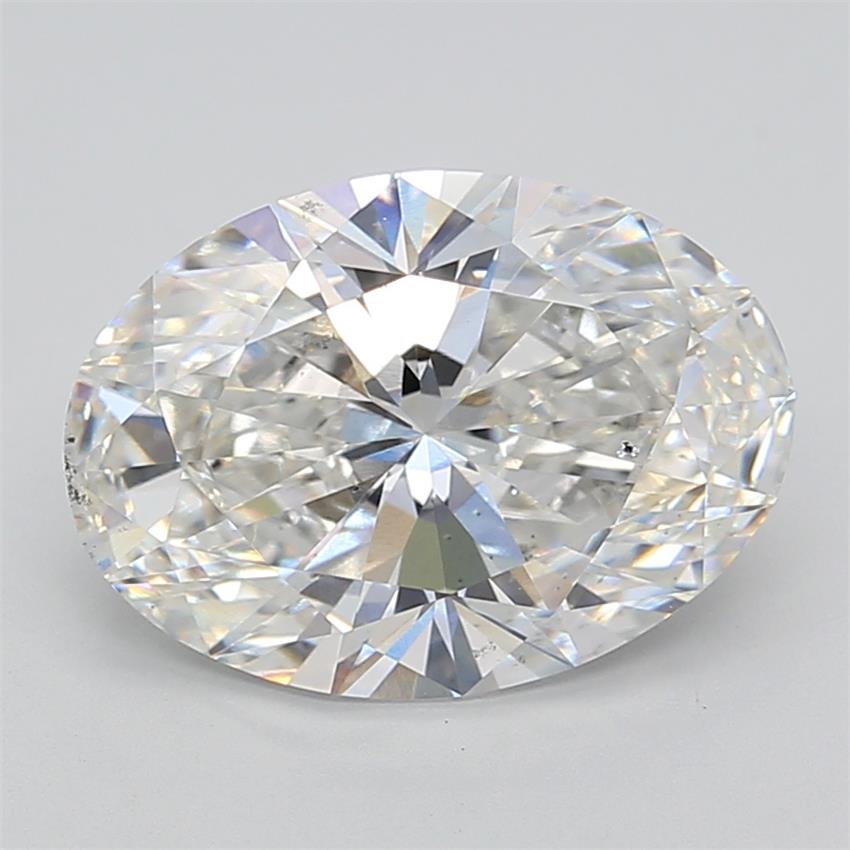 5.01ct F SI1 Rare Carat Ideal Cut Oval Lab Grown Diamond