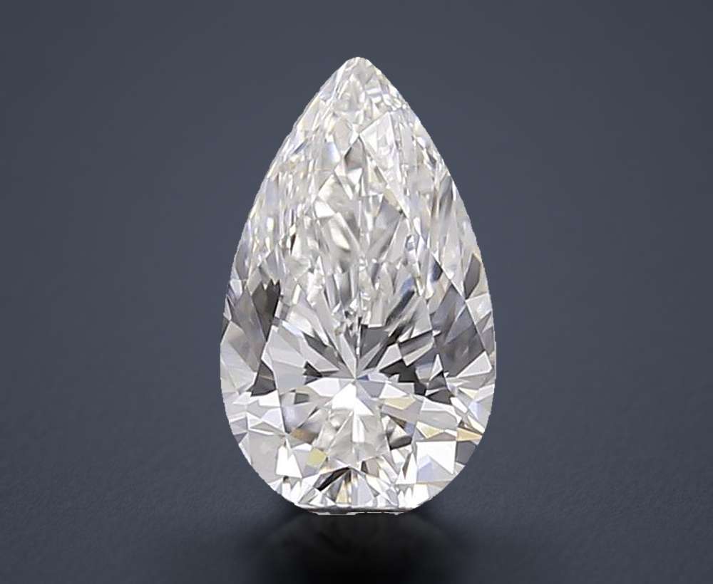 0.58 Carat Pear Lab Diamond