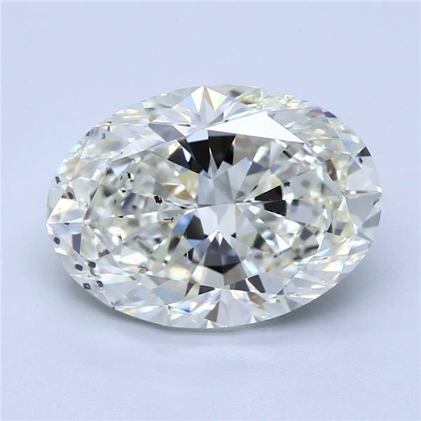 4.44ct J SI2 Very Good Cut Oval Diamond