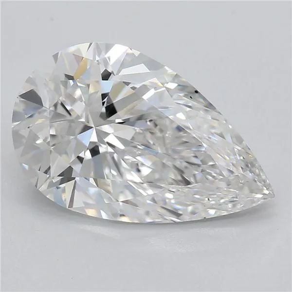 2.03ct E SI1 Very Good Cut Pear Lab Grown Diamond