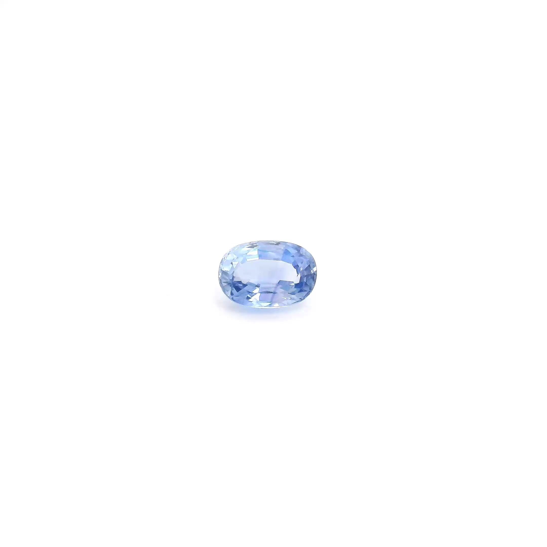 1.19 Carat Light Blue Oval Sapphire