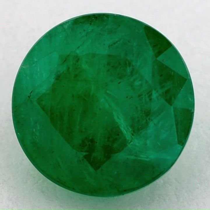 3.16 Carat Green Round Emerald