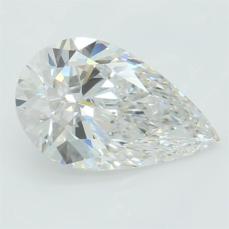 1.05ct F VS2 Rare Carat Ideal Cut Pear Lab Grown Diamond