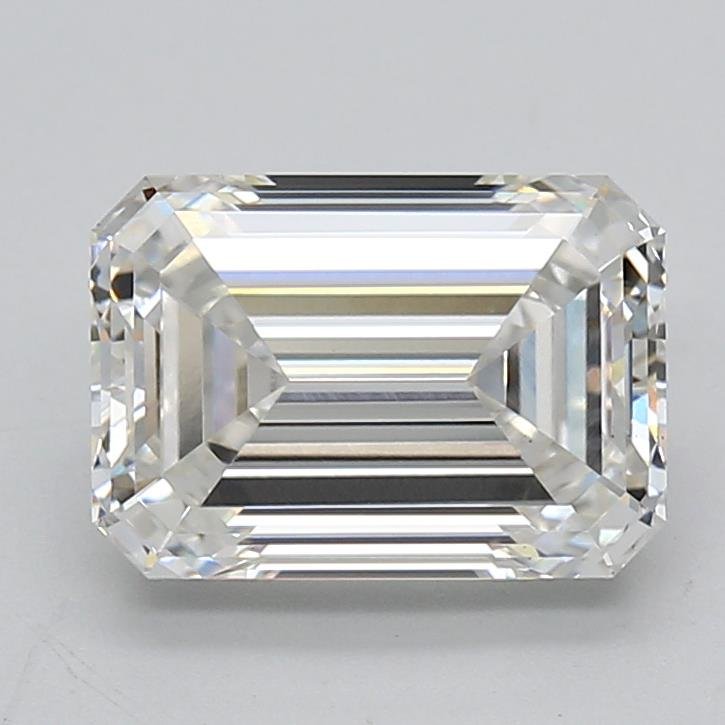 3.53ct F VS2 Rare Carat Ideal Cut Emerald Lab Grown Diamond