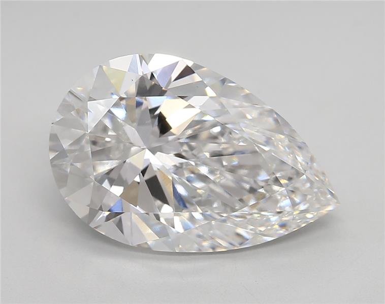 6.01ct E VS1 Rare Carat Ideal Cut Pear Lab Grown Diamond