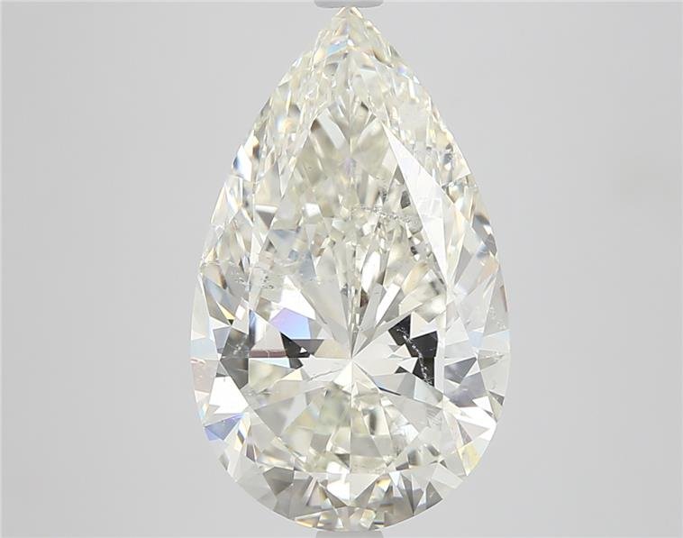 5.04ct J SI2 Rare Carat Ideal Cut Pear Diamond