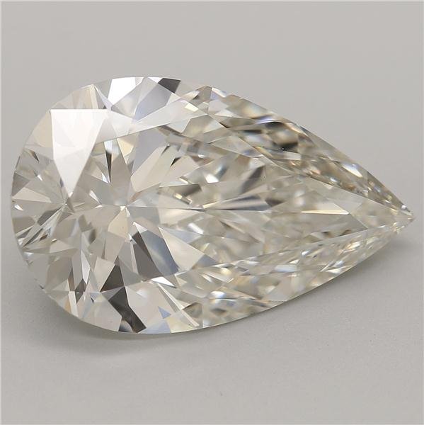 6.21ct I VS1 Rare Carat Ideal Cut Pear Lab Grown Diamond