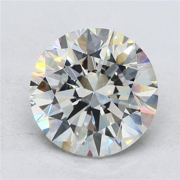 5.36ct H VS1 Rare Carat Ideal Cut Round Diamond