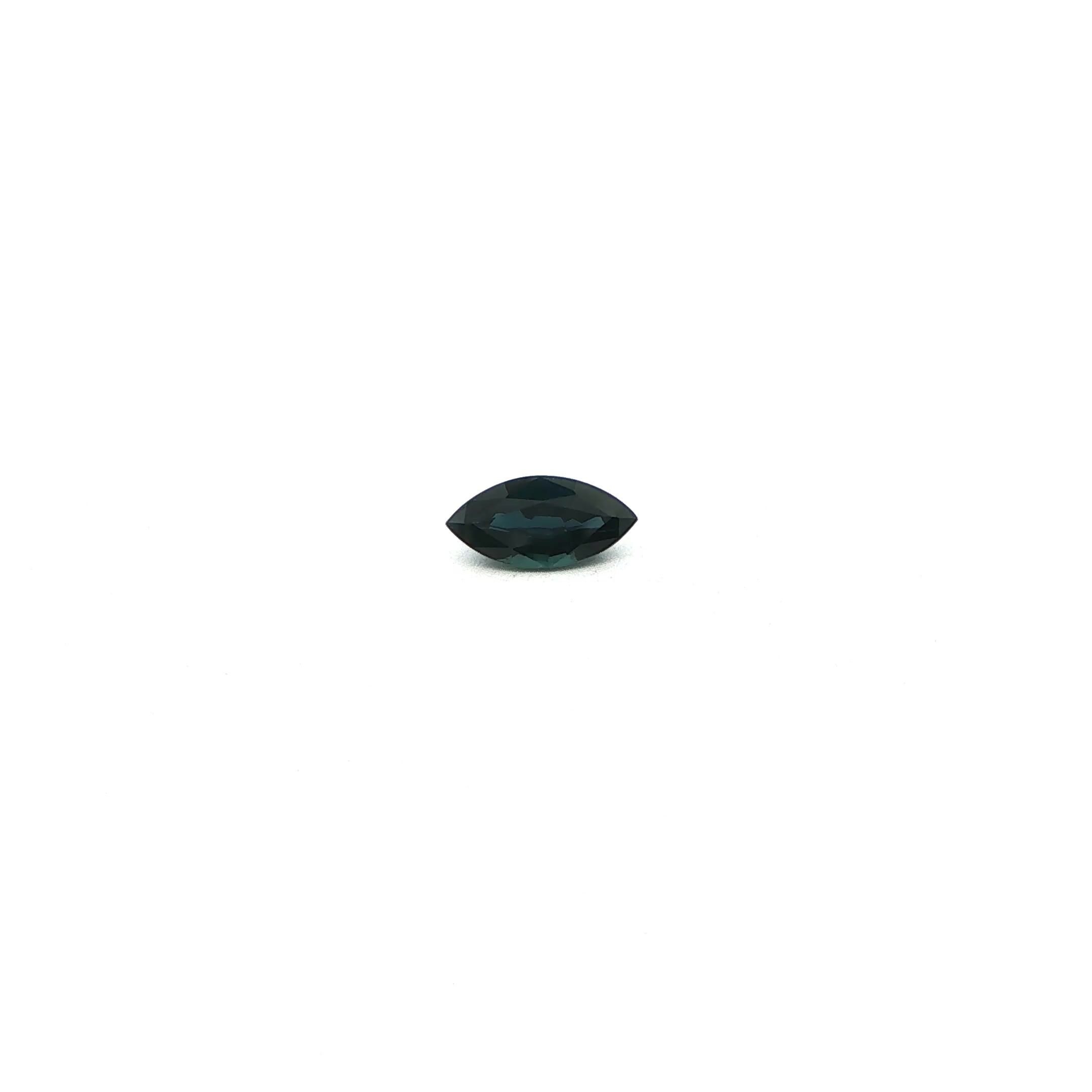 0.95 Carat Deep Blue Marquise Sapphire
