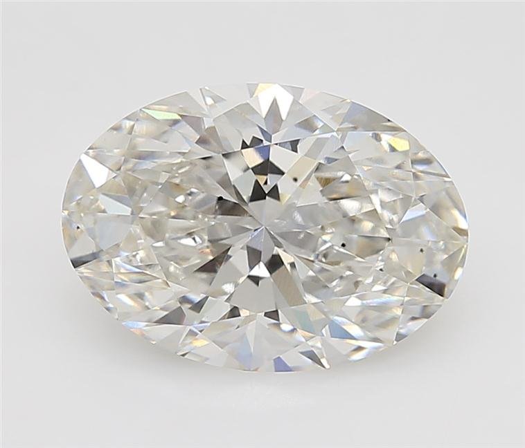 5.41ct H VS2 Rare Carat Ideal Cut Oval Lab Grown Diamond