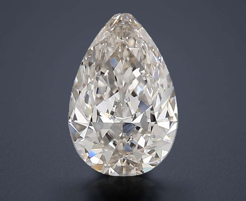 0.54 Carat Pear Natural Diamond